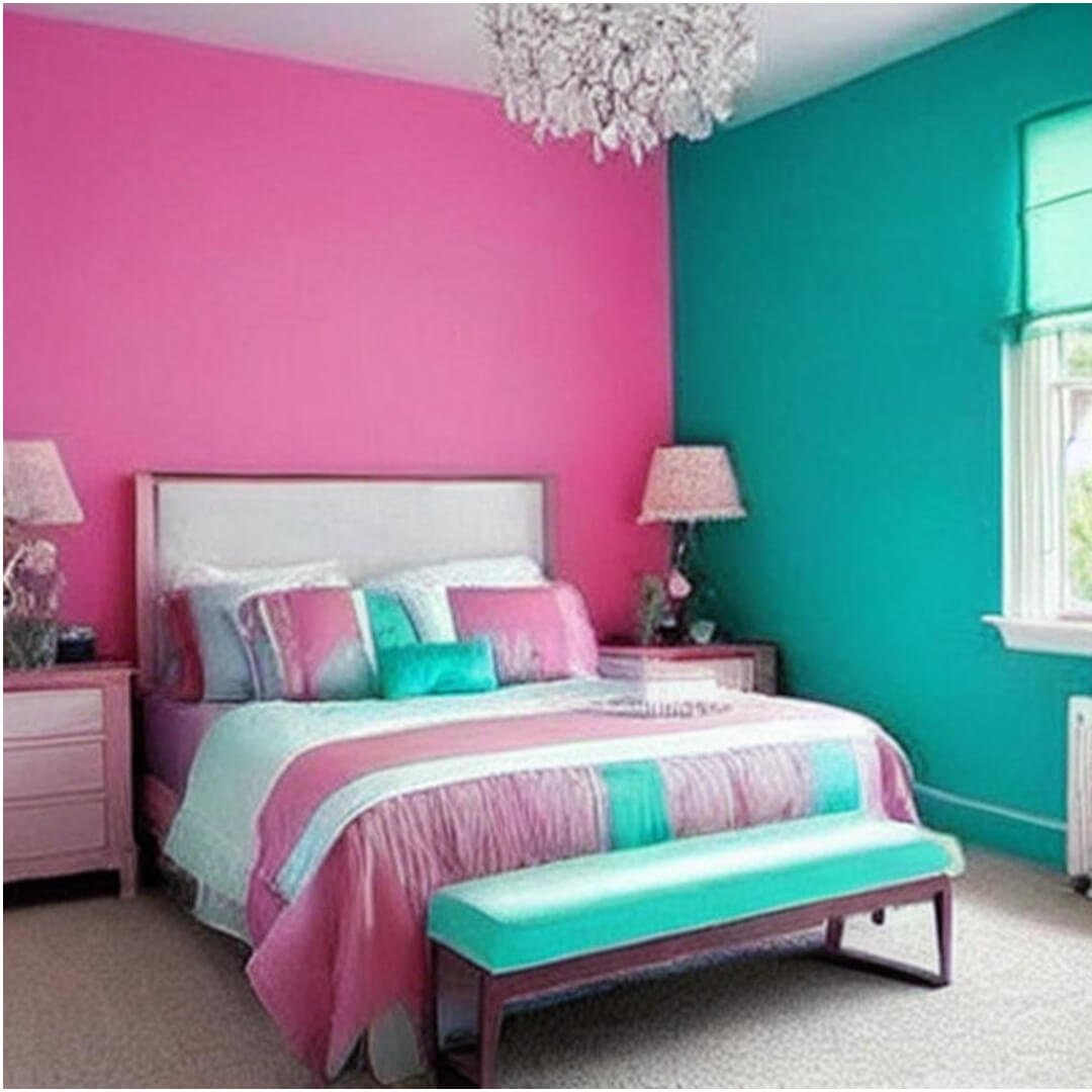 Most Popular 5 Two Colour Combination For Bedroom Walls » PaintMyWalls