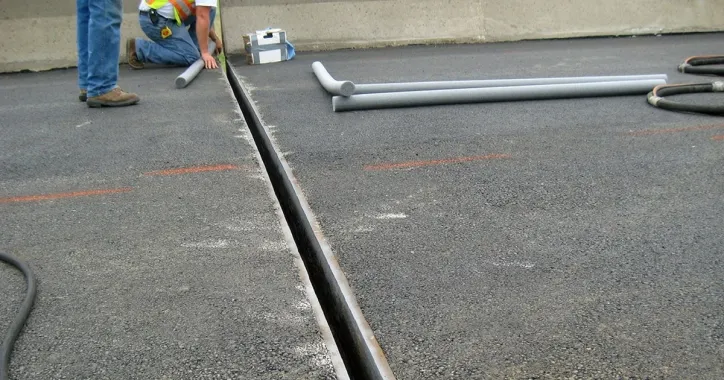 Expansion Joint Preparation before Waterproofing
