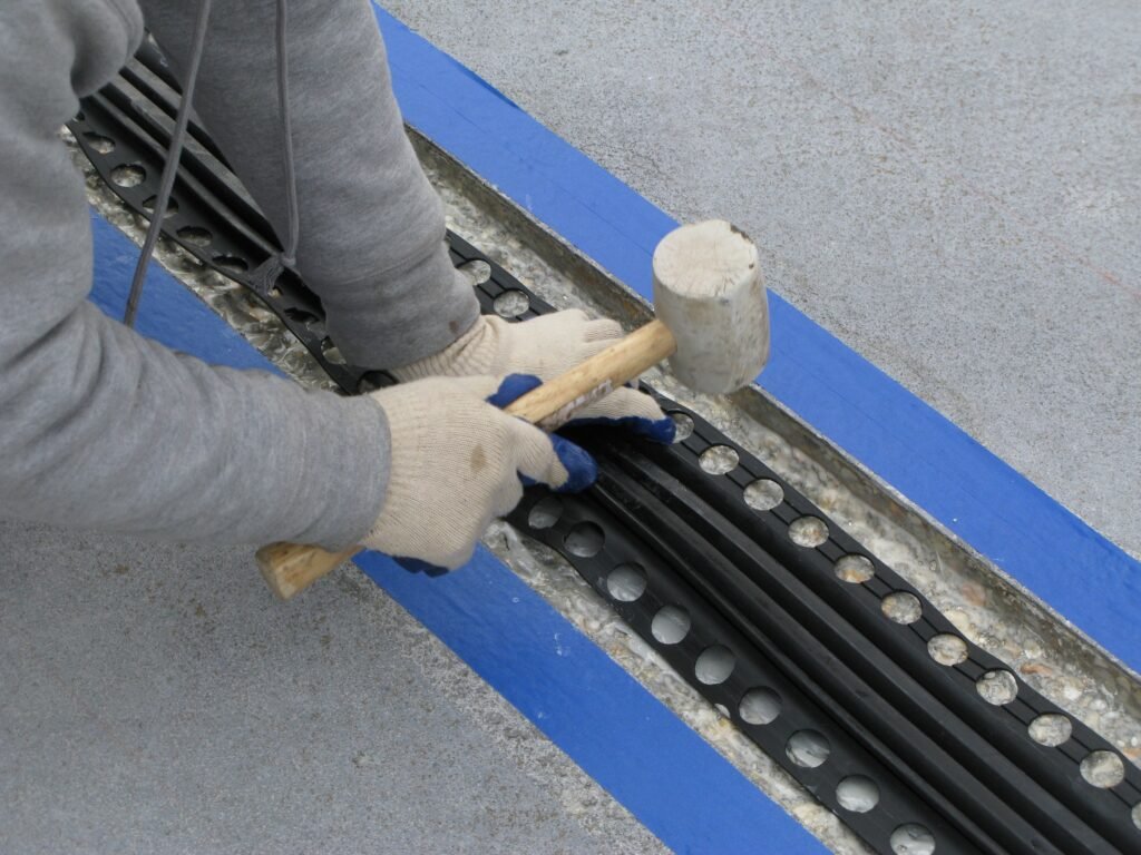 Installation process of expansion joints