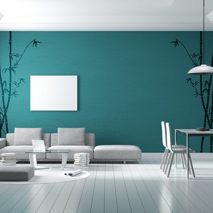 bedroom wall stencils design