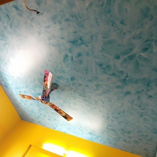 Ceiling texture painting