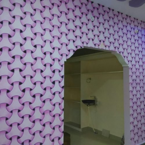stencil wall painting